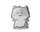 😥 emoji Chubby Neko-chan Telegram sticker 24 of 25