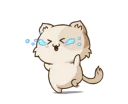 😭 emoji Chubby Neko-chan Telegram sticker 12 of 25
