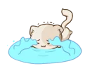 😭 emoji Chubby Neko-chan Telegram sticker 9 of 25