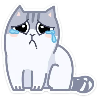 😢 emoji Серый Персик (@stick_sticki) Telegram sticker 8 of 50