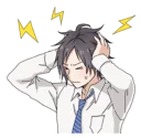 😅 emoji Fun life of Boy Student 1 & 2 Telegram sticker 14 of 81
