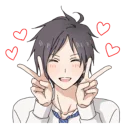✌ emoji Fun life of Boy Student 1 & 2 Telegram sticker 8 of 81