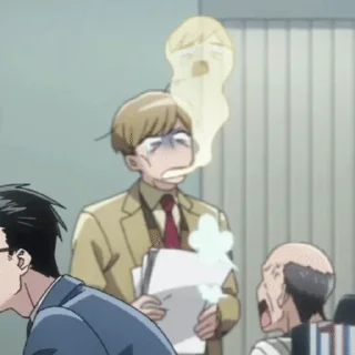Sticker from Sasaki ( Smoking behind the su