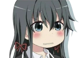😠 emoji OreGairu @animestickerchannel Telegram sticker 12 of 110
