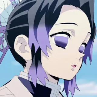 🧚‍♀ emoji 🧚🏻‍♀ ˖ ࣪ ‹ kocho shinobu 𖥔 ࣪ ᥫ᭡ Telegram sticker 9 of 40