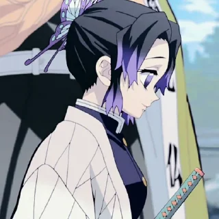 🧚‍♀ emoji 🧚🏻‍♀ ˖ ࣪ ‹ kocho shinobu 𖥔 ࣪ ᥫ᭡ Telegram sticker 23 of 40