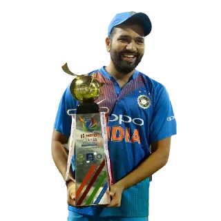 💙 emoji Rohit Trophies 🥰 - @CricCollections Telegram sticker 15 of 60