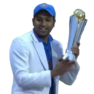 👔 emoji Rohit Trophies 🥰 - @CricCollections Telegram sticker 11 of 60