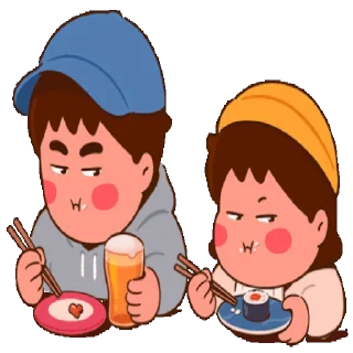 🍝 emoji @stickermaze│@stickerXhub│CuteCouples. Telegram sticker 8 of 26