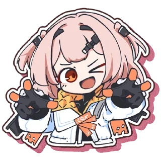 😆 emoji 尘白禁区中文频道表情集 Telegram sticker 15 of 104