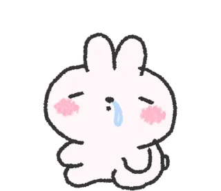 🐰 emoji doodle baby bun @stickieri Telegram sticker 15 of 24