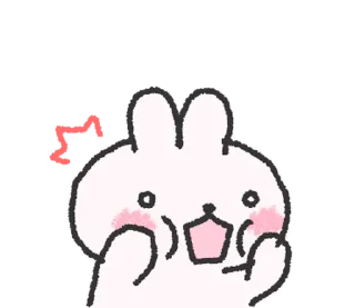 🐰 emoji doodle baby bun @stickieri Telegram sticker 21 of 24