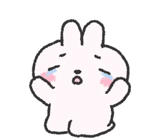 🐰 emoji doodle baby bun @stickieri Telegram sticker 17 of 24