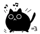 😸 emoji 貓咪黑黑 Telegram sticker 13 of 46