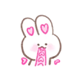🥰 emoji Bunny in-love | @cutestickers4you Telegram sticker 8 of 32