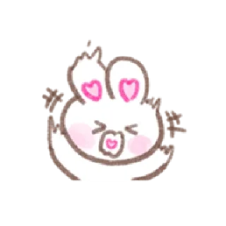 Sticker from Bunny in-love | @cutestickers4you