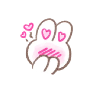 🥰 emoji Bunny in-love | @cutestickers4you Telegram sticker 9 of 32