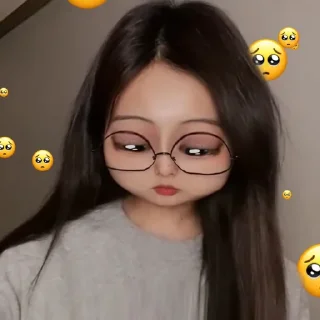 🥺 emoji ≛ hyewon @zrylly ≛ Telegram sticker 6 of 39