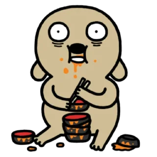 💩 emoji Hello Brown & Friends (Static). add by QLamVN Telegram sticker 15 of 67