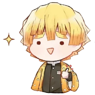 🍑 emoji Demon Slayer Chibi @animestickerz Telegram sticker 23 of 99