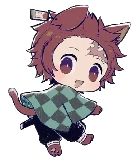 🌅 emoji Demon Slayer Chibi @animestickerz Telegram sticker 5 of 99
