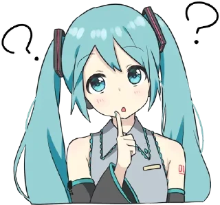 🫤 emoji Hatsune Miku Telegram sticker 10 of 10