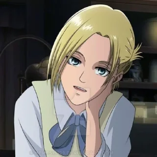 🗿 emoji Annie Leonhart by @aotstickerpack Telegram sticker 13 of 15