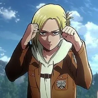 🗿 emoji Annie Leonhart by @aotstickerpack Telegram sticker 8 of 15