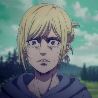 🗿 emoji Annie Leonhart by @aotstickerpack Telegram sticker 11 of 15