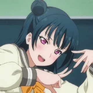 🍬 emoji Yoshiko Tsushima—Love live Telegram sticker 15 of 20