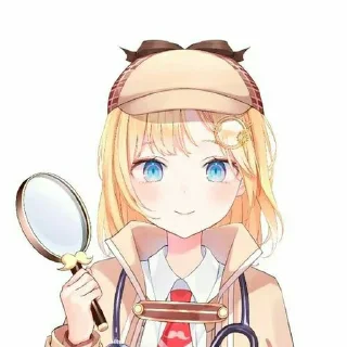 🔍 emoji Amelia Watson @wafflecream Telegram sticker 11 of 43