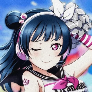 🍬 emoji Yoshiko Tsushima—Love live Telegram sticker 10 of 20