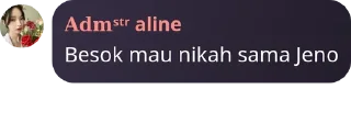 Sticker from Punya istri Jeno, kata Jehan