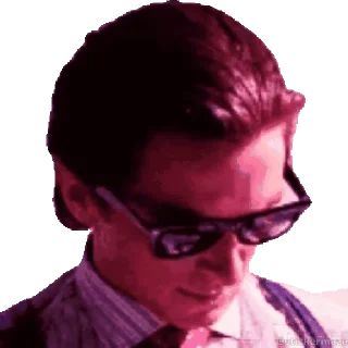 😎 emoji @stickermaze_bot│@stickerXhub│AmericanPsycho. Telegram sticker 20 of 50