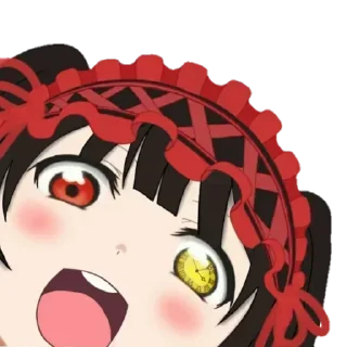 😃 emoji 🍁Date A Live🍁 by @kurummi Telegram sticker 9 of 92