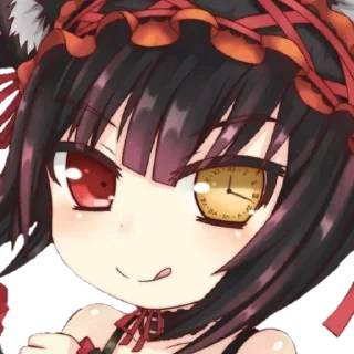 😼 emoji 🍁Date A Live🍁 by @kurummi Telegram sticker 10 of 92