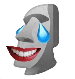 🗿 emoji Emote batu :) Telegram sticker 18 of 45