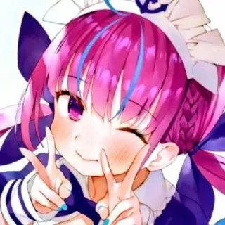 🍭 emoji Minato aqua @VanysChannel @munguttikel Telegram sticker 9 of 10