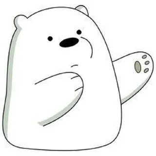😟 emoji white bear Telegram sticker 9 of 44