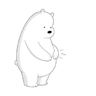 😣 emoji white bear Telegram sticker 13 of 44