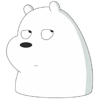 🙄 emoji white bear Telegram sticker 1 of 44
