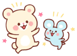 Sticker from bear & bunny | @cutestickers4you