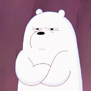 🙂 emoji ice bear @STARGLAMOUR Telegram sticker 12 of 49