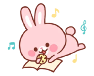 😌 emoji bear & bunny | @cutestickers4you Telegram sticker 11 of 35