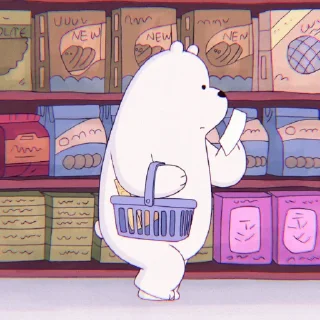 🙂 emoji ice bear @STARGLAMOUR Telegram sticker 19 of 49