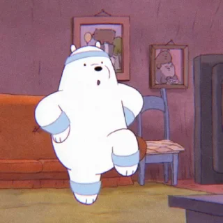 🙂 emoji ice bear @STARGLAMOUR Telegram sticker 18 of 49