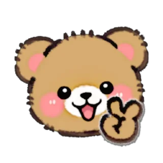 🐻 emoji Wuffy bear 🐻@moonlightcastle Telegram sticker 4 of 80