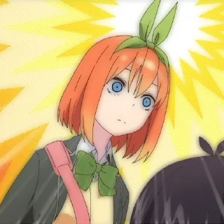 🍊 emoji Nakano Yotsuba: @yukiesticker Telegram sticker 5 of 55