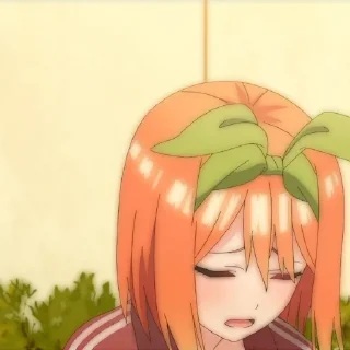 🍊 emoji Nakano Yotsuba: @yukiesticker Telegram sticker 23 of 55