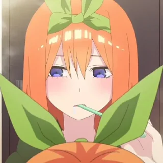 🍑 emoji Yotsuba Nakano @URKAWAIIWAIFU Telegram sticker 8 of 34